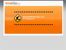 Tablet Screenshot of iloveachildwithautism.com